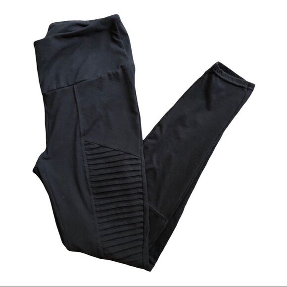 Black Moto Leggings S - Picture 2 of 4